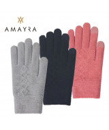 GUANTES AMAYRA TEJIDO DEDO TOUCH V.COLORES 22x10x3cm - 67.T4  