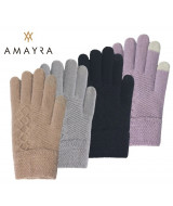GUANTES AMAYRA TEJIDO DEDO TOUCH V.COLORES 21x10x4cm - 67.T4  