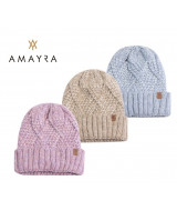 GORRO AMAYRA TEJIDO V.COLORES 23x22x3cm - 67.T4  