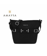 CARTERA BANDOLERA AMAYRA NEGRO 20x26x9cm - 67.C272  