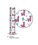 PAPEL DE REGALO LLAMA - BOBINA 40cm.x100m  