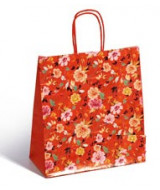 BOLSA DE PAPEL LUNA FLOWERS 22x10x24cm.- 44400  