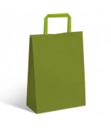 BOLSA DE PAPEL ACUARIO VERDE CARDAMOMO 14x8x20cm. -   