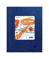 CUADERNO GLORIA FORR T/D 19x24 AZUL 48hj. 90g CUAD -104  