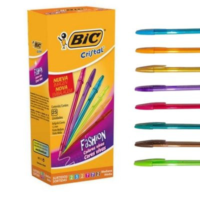  Bic Cristal Up - Bolígrafos de colores surtidos, 8