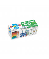 MINI COLORIN CARIOCA ROLL JUNGLA CON 6 LAPICES DE COLORES -42  