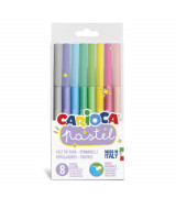 MARCADORES CARIOCA PASTEL CAJA x8un.- 43  