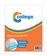 REPUESTO COLLEGE ESCOLAR C/B Nº3 96HJS. RAYx1