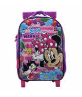 MOCHILA C/CARRO MINNIE 12