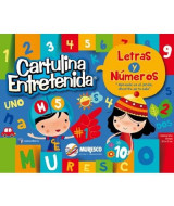 CARTULINA ENTRETENIDA LETRAS/NUMEROS - BLOCK x20hjs. - 32,5x25cm.x1