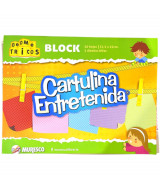 CARTULINA ENTRETENIDA GEOMETRICOS - BLOCK x20hjs. - 32,5x25  