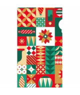 PAPEL AFICHE FANTASIA NAVIDAD PATTERN HOJA 70x100cm - 0AF01  