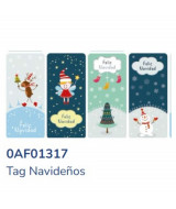 PAPEL AFICHE FANTASIA NAVIDAD TAG NAVIDEÑOS HOJA 70x100cm - 0AF01  