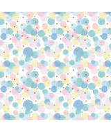 PAPEL AFICHE FANTASIA CIRCULOS PASTELES HOJA 70x100cm - 0AFO1  