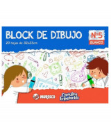 BLOCK DE DIBUJO MURESCO NRO. 5 20hjs.  BLANCO -0DK010  