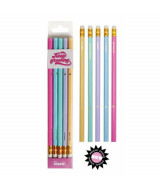 SET DE LAPICES CON GOMA  PASTELS BLISTER X5  - WE3  