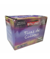 TIZAS UTIL UNO DE COLORES SURTIDA - CAJA x48  