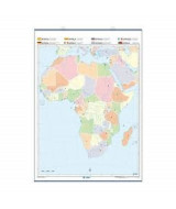 MAPA MURAL MUDO AFRICA P/F  L/V    