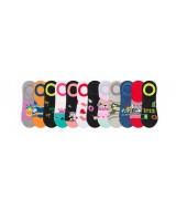 SOQUETE FLOYD INFANTIL INVISIBLE ESTAMPADOS V.MODELOS TALLE 3 - 6  