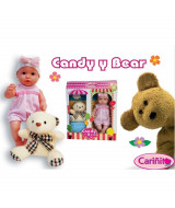 BEBOTE CANDY Y BEAR  C/ OSITO DE PELUCHE 40cm. -    