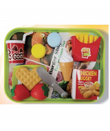 BANDEJA PLASTICA ALMUERZO 12 PZAS 26x20x5 - 6  