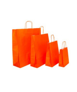 BOLSA DE PAPEL ZAFIRO NARANJA 32x10x30cm.-BC321030NAx1