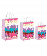 BOLSAS DE PAPEL BRANDPACK CON DISEÑO TORTA 30x12x4  
