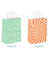 BOLSAS DE PAPEL BRANDPACK CON DISEÑO PSICODELICO 30x12x4  
