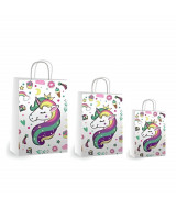 BOLSAS DE PAPEL BRANDPACK CON DISEÑO UNICORNIO GLAM 30x12x4  