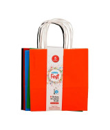 BOLSAS DE PAPEL BRANDPACK COLORES SURTIDOS BRAND FEST PACK  MEDIANAS 22x10x30CM x5un - BP22103  