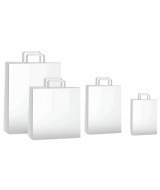 BOLSAS BRANDPACK CON MANIJA DE PAPEL BLANCAS. - BBR341  