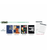 CUADERNO C/ESPIRAL UOMO T/D 15x21cm 80hj RAY.- 1  