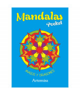 LIBRO MANDALAS POCKET - MAGOS Y DRAGONES TAPA FLEXIBLE - 10,5X 15cm. 32p  