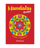 LIBRO MANDALAS POCKET - FLORES Y FANTASIAS T/F 32 PAG 10,5X 1  