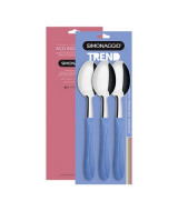 CUCHARAS DE MESA MANGO PLASTICO CELESTE x3un. - TD01/3  