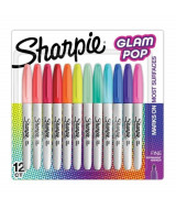 MARCADORES SHARPIE GLAM POP BRILLANTE P.FINA x12un - 2185  