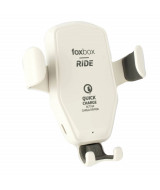 SOPORTE PARA AUTO CON CARGA INALAMBRICA FOXBOX RIDE BLANCO -  7  