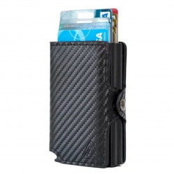 BILLETERA RFID DOBLE  NEGRA -  8285x1