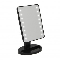 ESPEJOS DE MESA NEGRO CON LUZ LED 14x18cm - EP17040x1