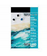 PAPEL P/ACUARELA  RUGOSO 240GR   25X35CM  PACK X10 HOJAS   ART.   