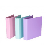 CARPETA FORRADA PVC N°3 3x40mm SURT.PASTEL - ZD3X4  