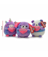 PELUCHE PANDA/PERRO/UNICORNIO CON CORAZON 19cm - 8  
