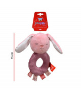 PELUCHE CONEJITO SONAJERO CON AGARRE 15cm. - 8  