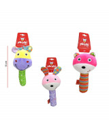 PELUCHE ANIMALITOS CON SONAJEROS CON CHIFLE 15cm. - 8  