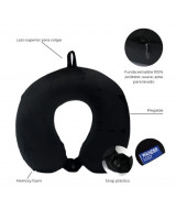 ALMOHADA VIAJE WANDERLUST MEMORY FOAM PLEGABLE C/FUNDA 32x30x10cm - 38  