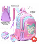 MOCHILA ESPALDA ALMA BELIVE IN YOURSELF C/LLAVERO 32x45x15cm - 37  