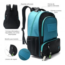 MOCHILA ESPALDA LETTERING FUNTASTIC 32x45x15cm - 37691x1