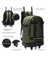 MOCHILA C/CARRO WANDERTEAM 47x31x18cm.- 37  