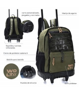 MOCHILA C/CARRO WANDERTEAM 46x31x18cm.- 37  