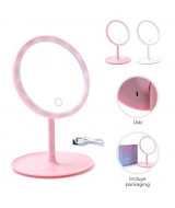 ESPEJO LED C/BASE 3 MODOS DE LUZ CARGA USB V.COLORES - 39008x1